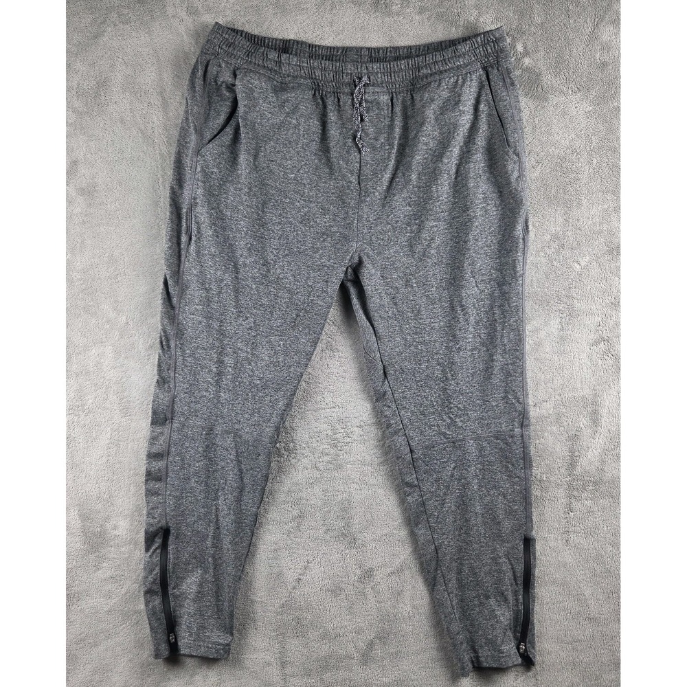 Municipal Gray Jogger Activewear Pants Mens XL Polyester Pockets 26" Inseam